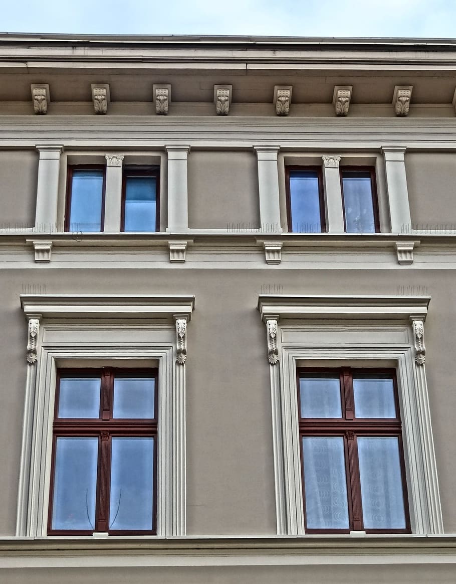 bydgoszcz, windows, facade, building, architecture, exterior HD wallpaper