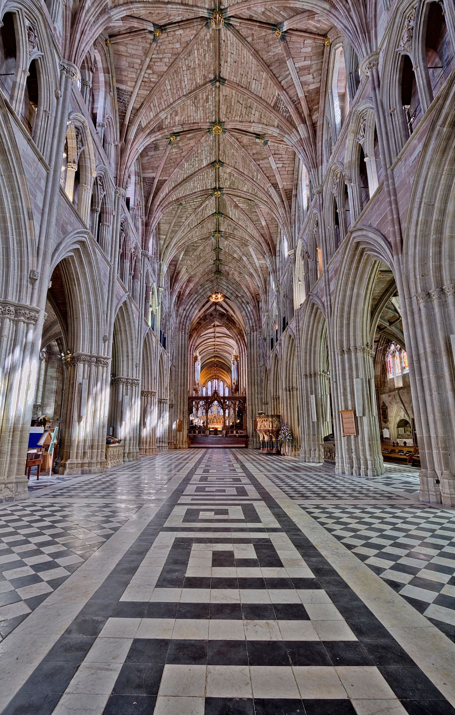 architecture, building, infrastructure, cathedral, church, interior HD wallpaper