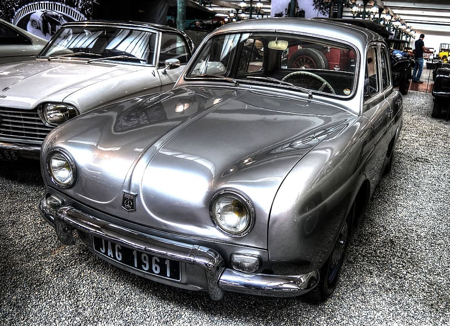 renault, dauphine, 1956, oldtimer, automotive, mode of transportation HD wallpaper