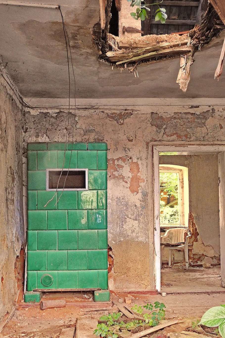 ruin, decay, leave, dilapidated, old, building, architecture HD wallpaper