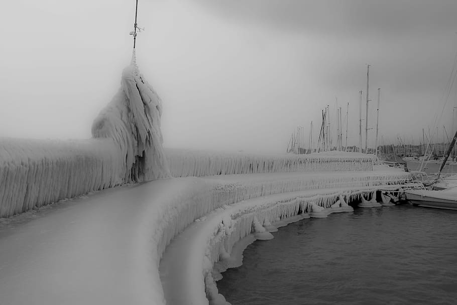 Ice, Cold, Snow, Ice Formation, Winter, water, outdoors, day HD wallpaper