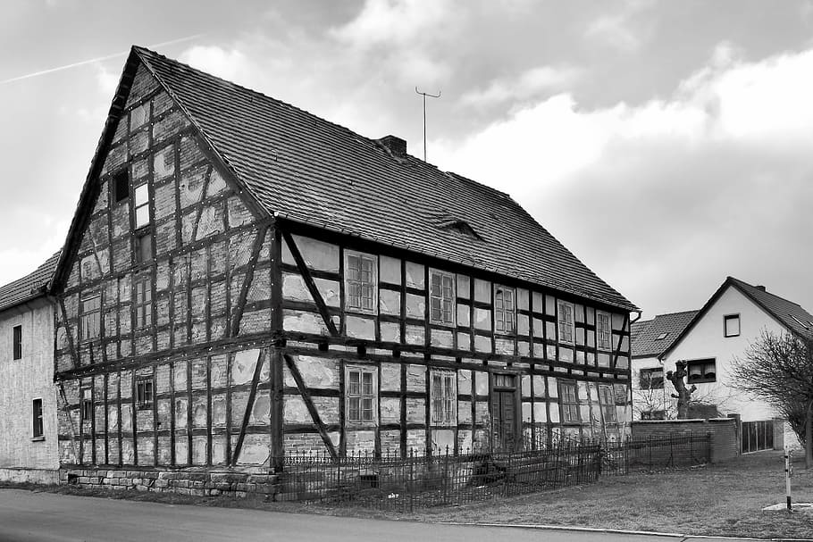 HD wallpaper: Fachwerkhaus, Old House, leave, building, truss