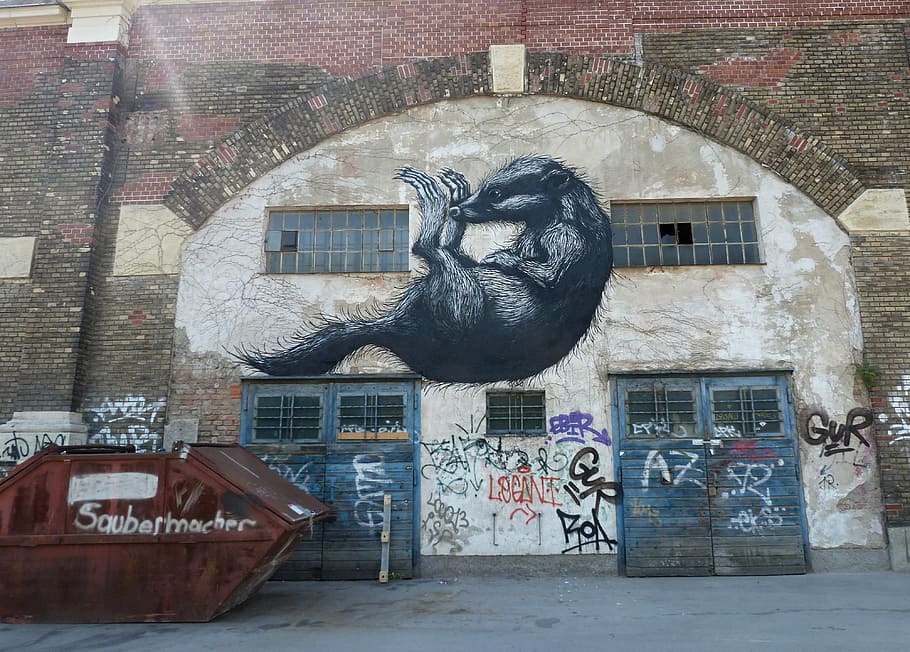 graffiti, modern art, architecture, art and craft, building exterior HD wallpaper
