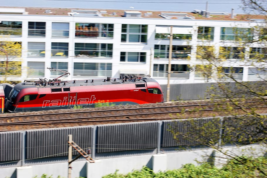 Loco, Train, Railroad Track, Öbb, Home, öbb, red, switzerland, HD wallpaper