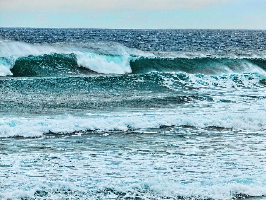 sea, ocean, waves, wind, foam, water, beauty in nature, scenics - nature HD wallpaper