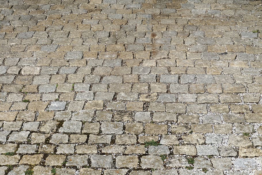 cobblestones, patch, paving stones, flooring, natural stones HD wallpaper