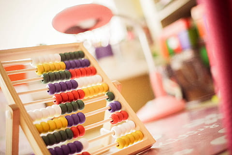 Childrens Wooden Abacus, kids, education, mathematics, counting HD wallpaper