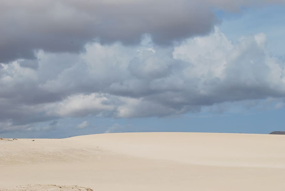 sky, clouds, sand, desert, blue, cloud - sky, land, scenics - nature HD wallpaper