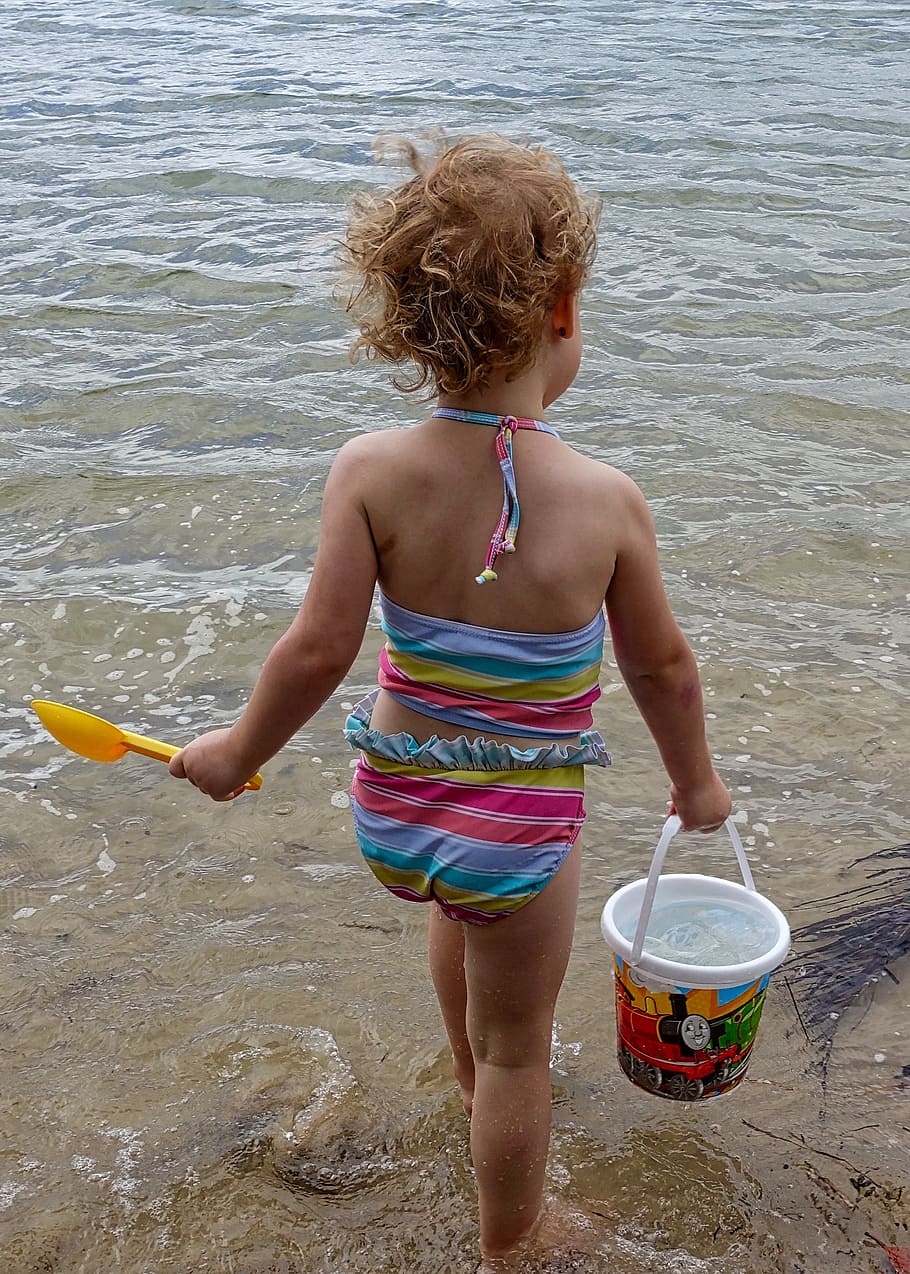 Child, Beach, Sand, Sand, Beach, Fun, Girl, beach fun, happiness HD wallpaper