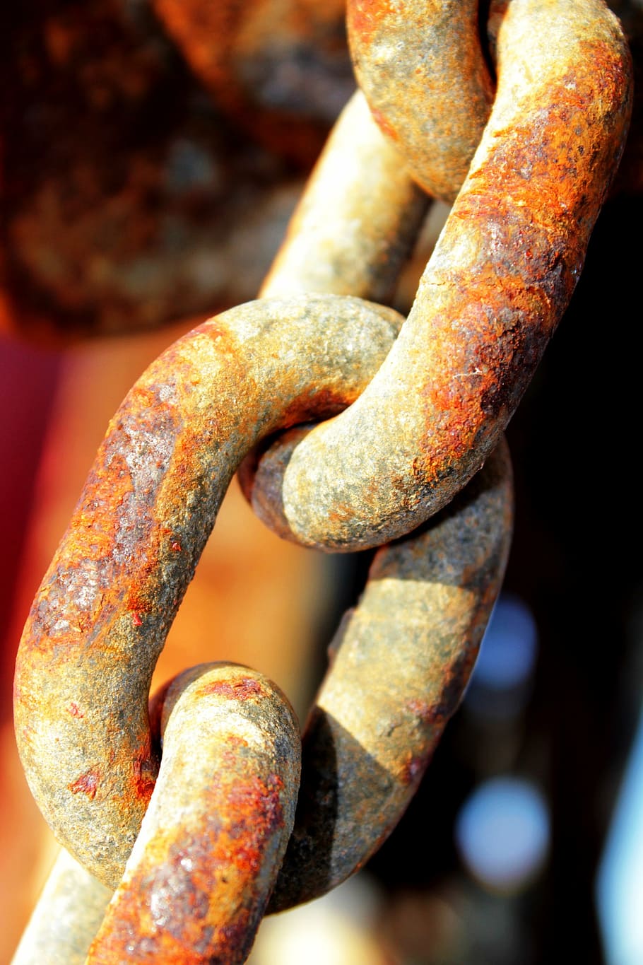 rust, chain, old, texture, link, steel, metal, rusty, strength HD wallpaper
