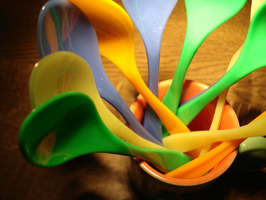 Easter, Eat, eierlöffel, green color, multi colored, yellow HD wallpaper