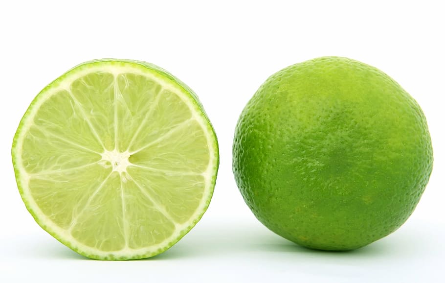 sliced green lemon, background, bitter, breakfast, bright, catering HD wallpaper