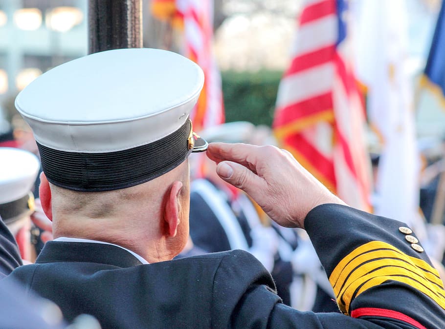 salute, hand, flag, parade, america, headshot, portrait, holding HD wallpaper
