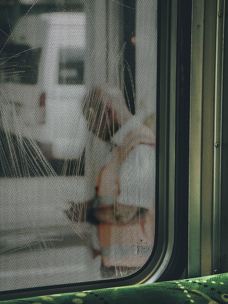 untitled, train, window, people, man, travel, glass - material HD wallpaper