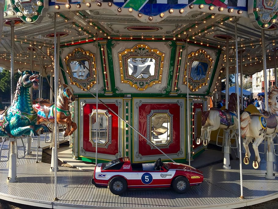 fun, park, amusement, ride, happiness, happy, childhood, little HD wallpaper