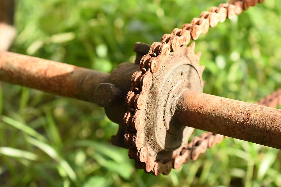 gears, old, engineering, focus on foreground, day, close-up HD wallpaper