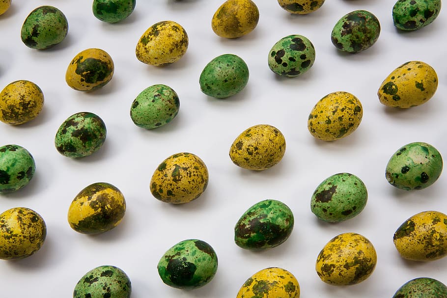 egg, quail egg, colored, happy easter, decoration, oval, series HD wallpaper
