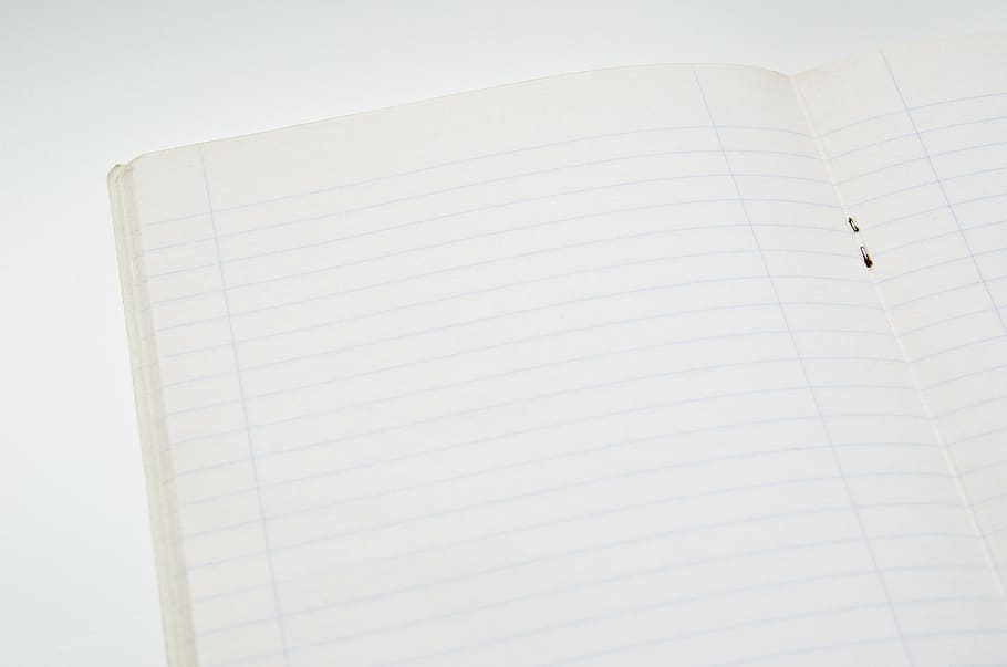 opened index book close-up photo, Notebook, Copybook, Exercise Book HD wallpaper