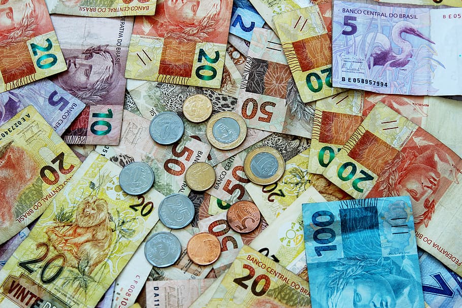 assorted-domination banknote and coin collection, ballots, money HD wallpaper