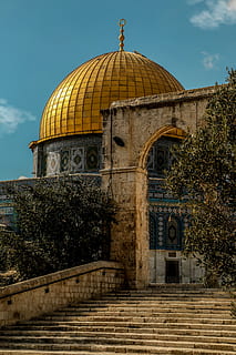 brown and gray dome building, al-aqsa, mosque, muslim, jerusalem HD wallpaper