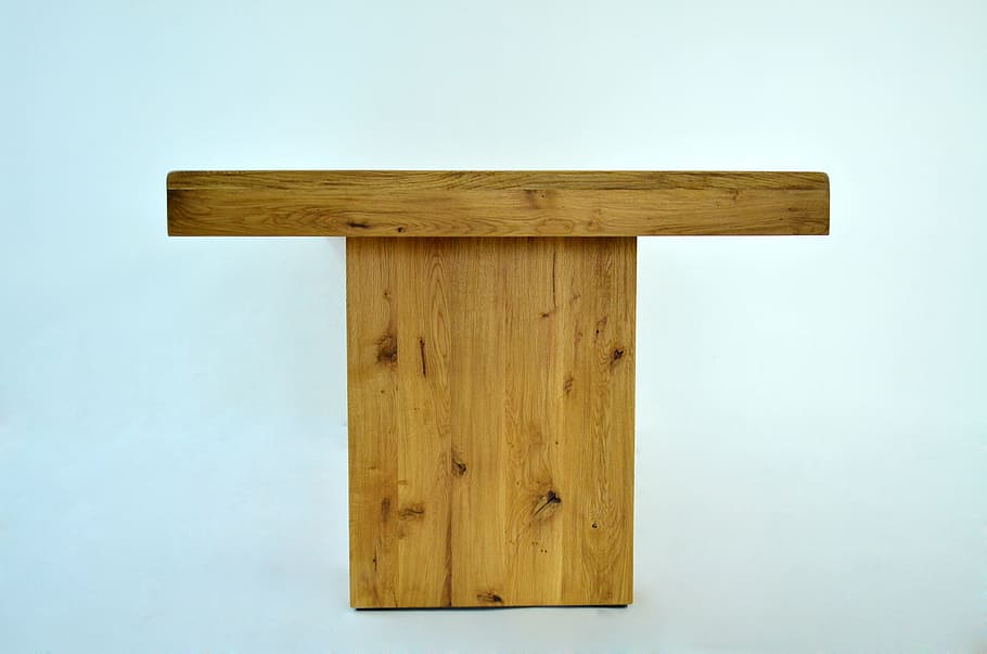 table, solid, oak, furniture, wood - Material, plank, backgrounds HD wallpaper