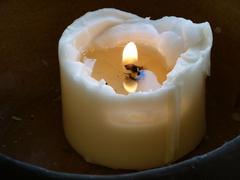 candle, light, flame, white, hell, burn, lights, candlelight HD wallpaper