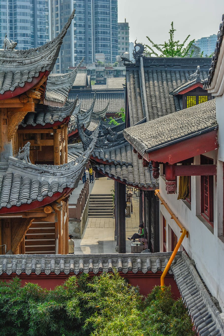 Chengdu, Ancient Architecture, Temple, building exterior, built structure HD wallpaper
