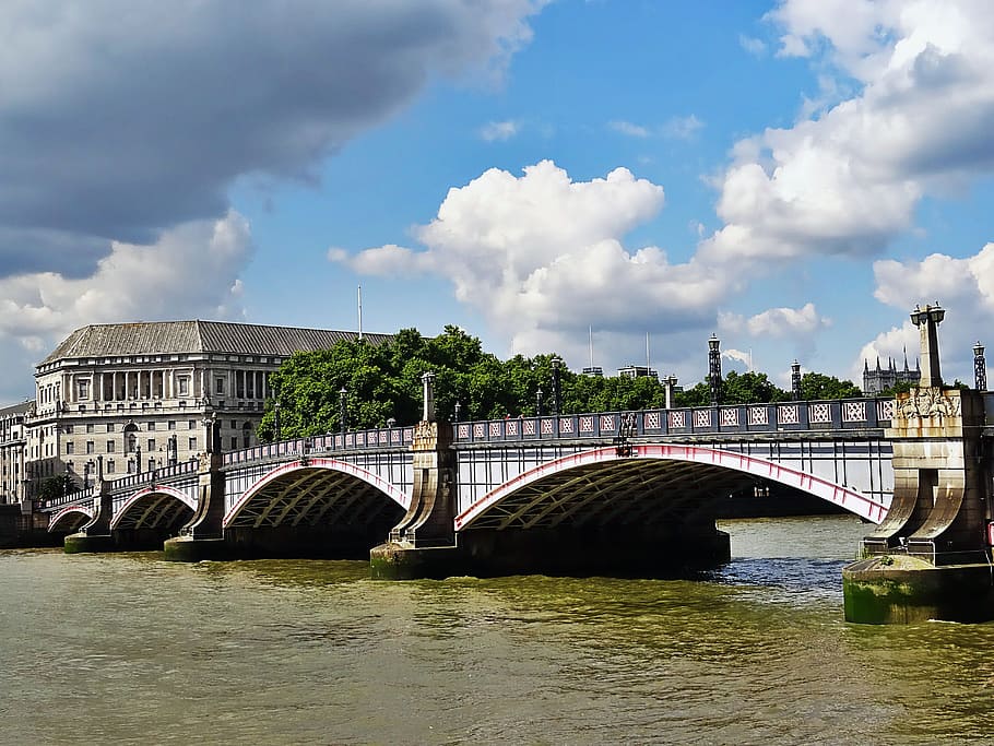 city, sky, landmark, water, architecture, bridge, building, canal HD wallpaper