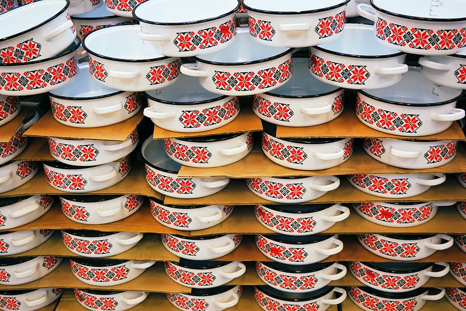 pots, varnishes, email, cargo, shop, model, traditional, texture HD wallpaper