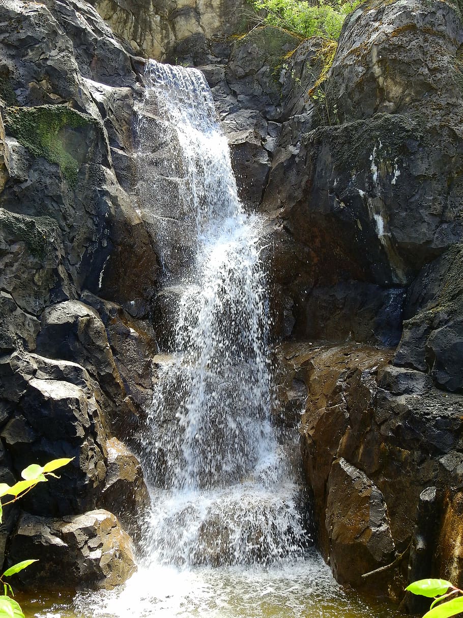water, waterfall, nature, river, waters, bach, attraction, stones HD wallpaper