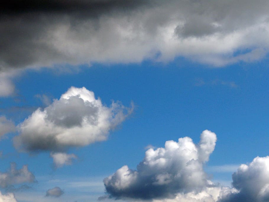 Clouds, Sky, Blue, Weather, Climate, rain, cumulus, atmosphere HD wallpaper
