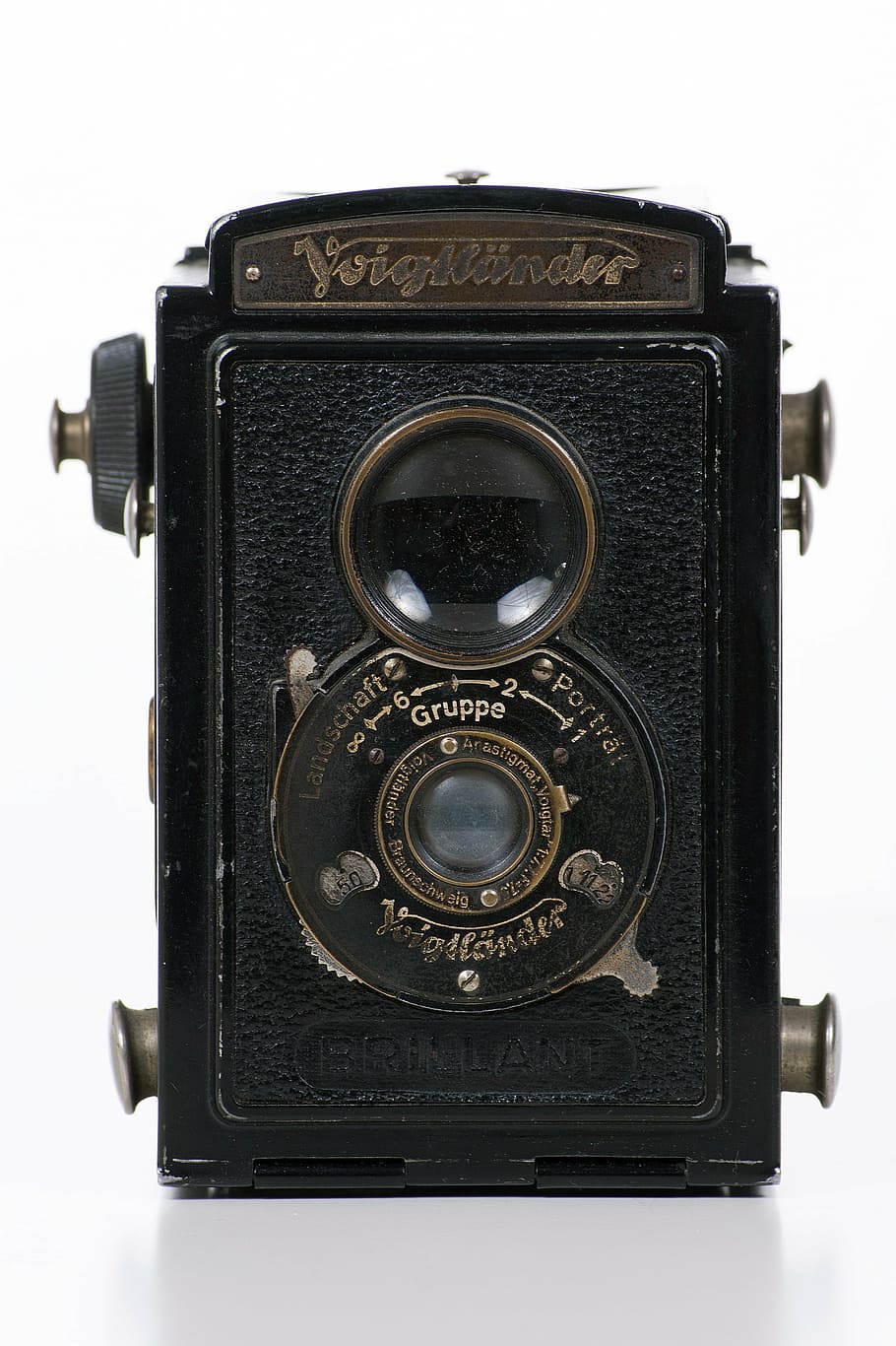 black folding caera, camera, film camera, analog, analog camera HD wallpaper
