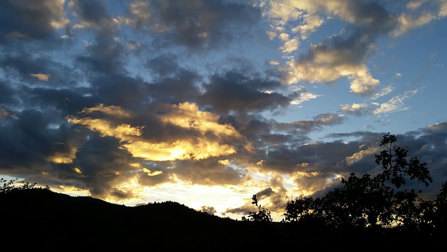 Sky, Northwest, Sunset, evening sky, clouds, loght, nature HD wallpaper
