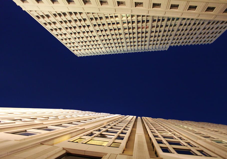 skyscraper, facade, building, architecture, window, city, home HD wallpaper