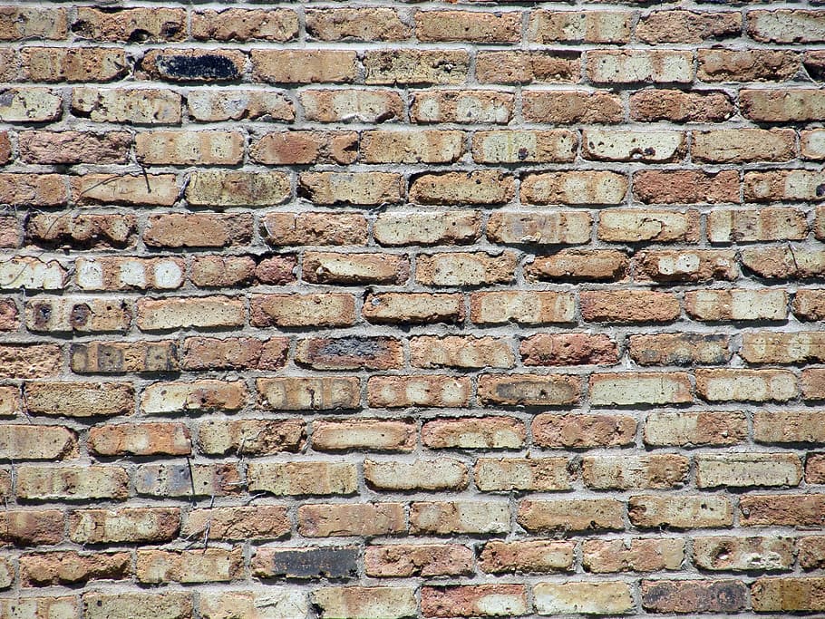brown brick wall, bricks, construction, cement, masonry, grungy HD wallpaper