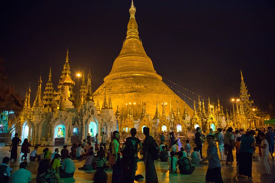 burma, yangoun, temple, buddhism, myanmar, pagoda, asia, temple - Building HD wallpaper