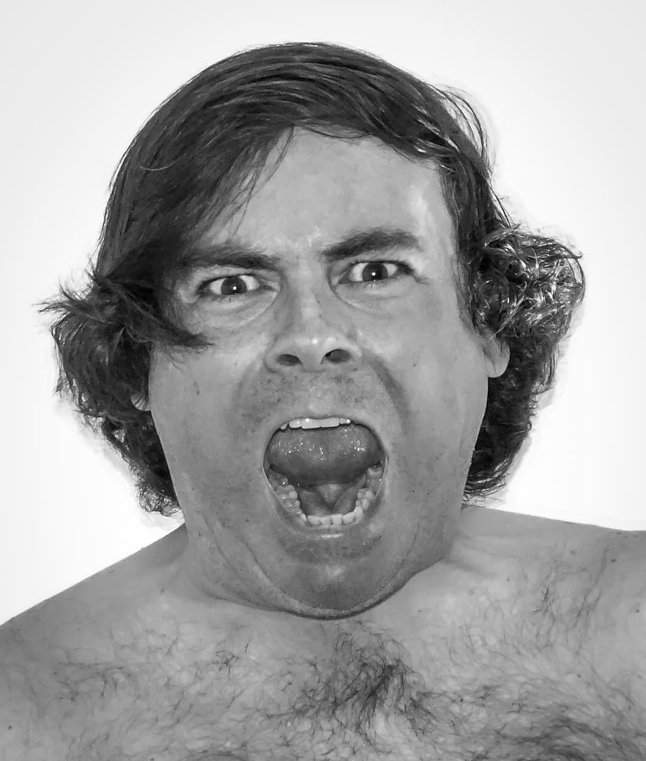 man's face, scare, terror, fear, chilling, monster, portrait HD wallpaper