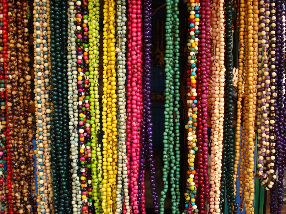 Necklaces, Bahia, Texture, Paste, multi Colored, pattern, fashion HD wallpaper