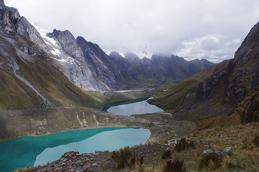 cordillera, huayhuash, lake, mountain, adventure, andes, valley, HD wallpaper
