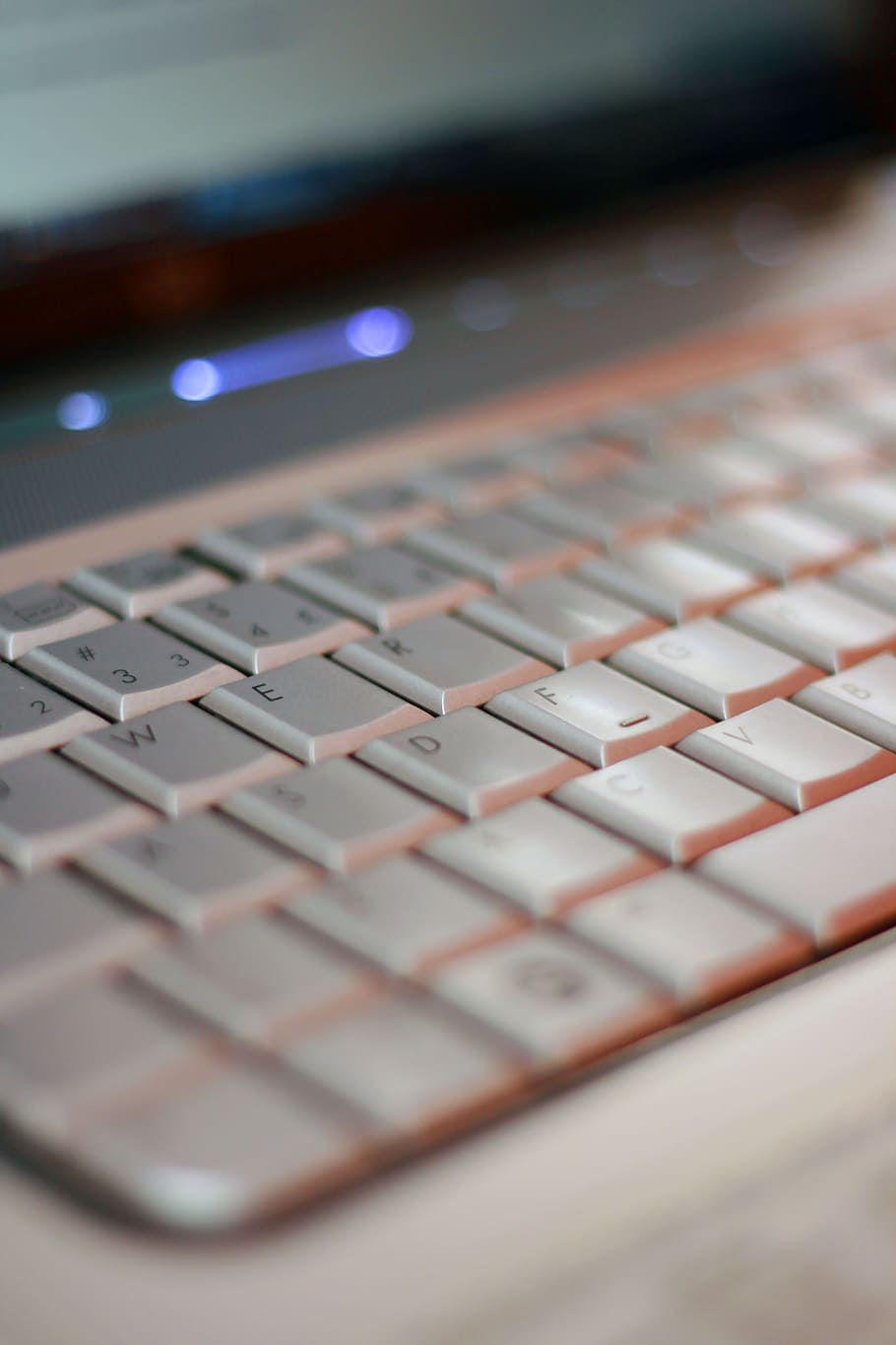 selective focus photography of gray laptop computer, keyboard HD wallpaper
