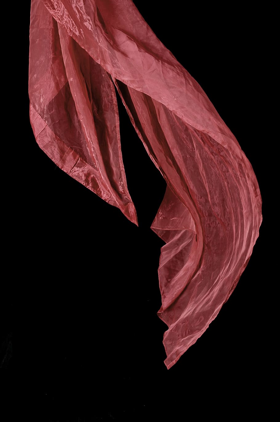 pink textile, towels, fine tissue, black Background, studio shot HD wallpaper
