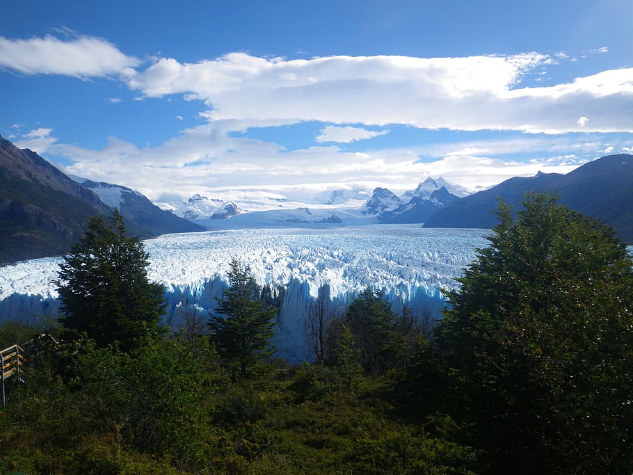 Lake, Mountain, Mountain, Glacier, Cloud, sky, water, nature HD wallpaper