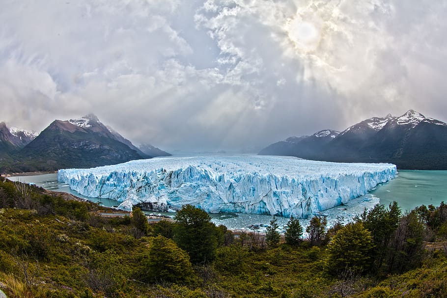 cold, iceberg, sea, nature, daylight, mountain, ocean, outdoors HD wallpaper