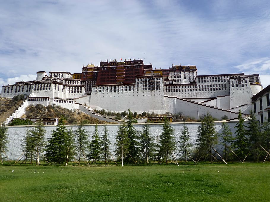 tibet, potala palace, lhasa, buddhism, vajrayana, pilgrimage, HD wallpaper