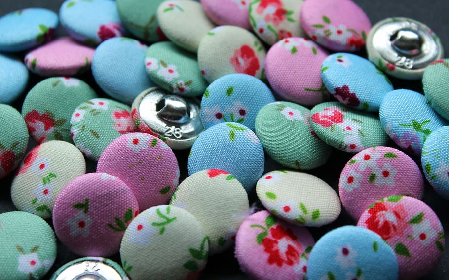 button lot, buttons, colorful, textile, sewing, garment accessories HD wallpaper