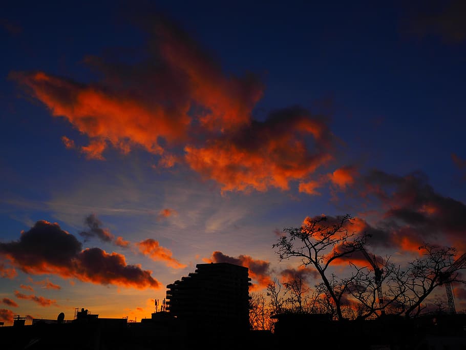 Cloud, Afterglow, Sunset, Sky, red, evening sky, clouds form HD wallpaper