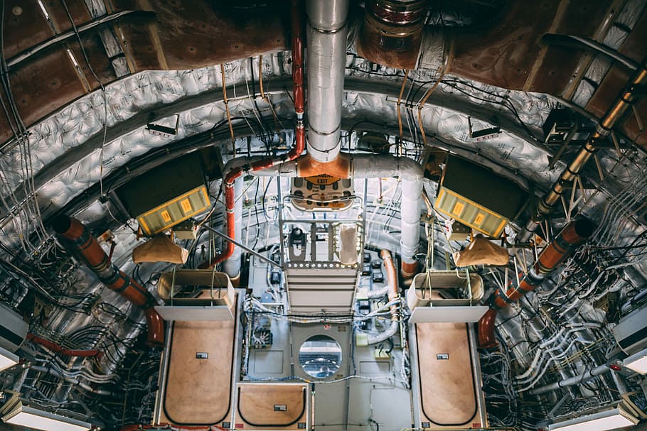 aerial view of machine, aviation, wire, aircraft, network, internal HD wallpaper