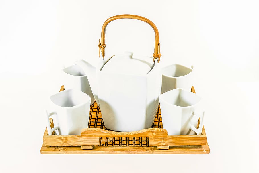 teeservice, teapot, teatime, drink, teacup, porcelain, give a HD wallpaper