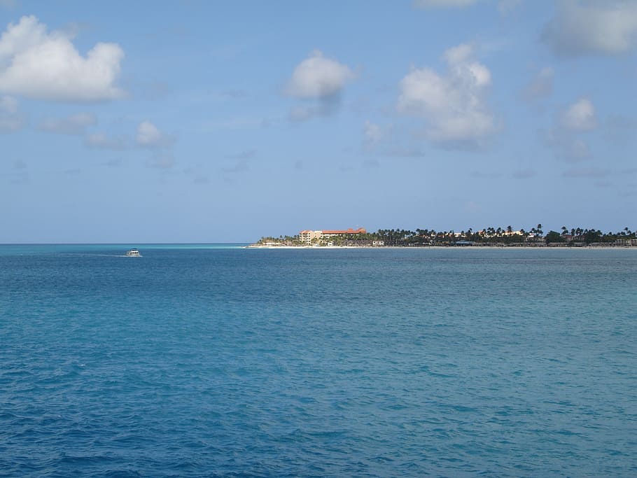 body of water, aruba, island, the island of aruba, oranjestad, HD wallpaper