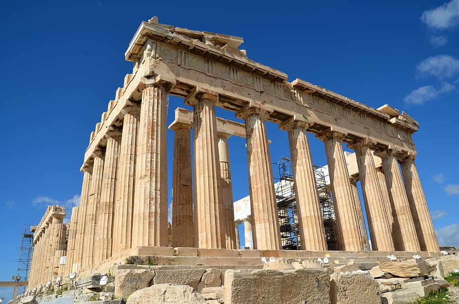 antiquity, acropolis, architecture, columnar, history, travel destinations HD wallpaper
